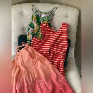 Three (3) summer dresses